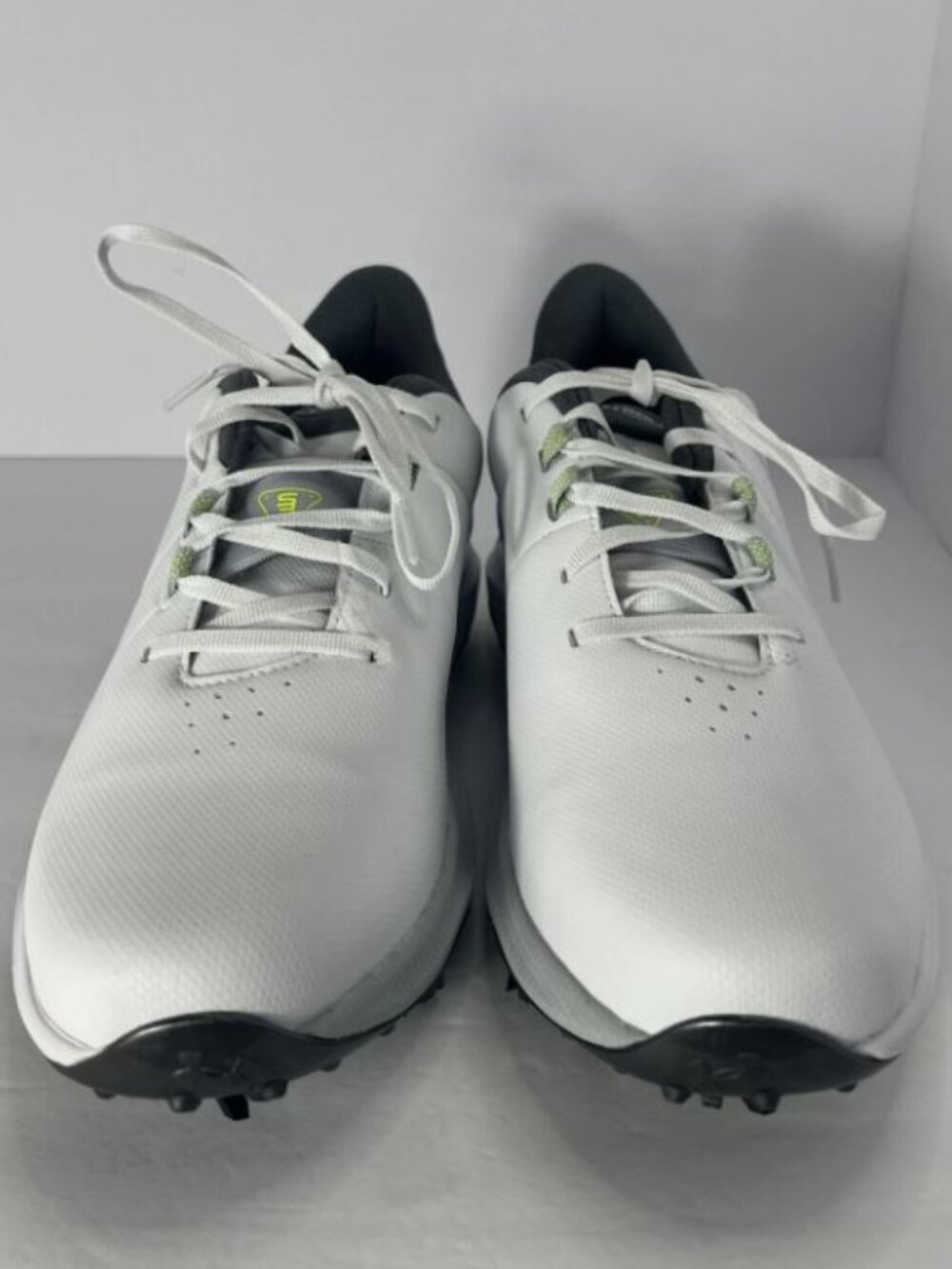Under Armour UA Drive Pro Spiked Golf Shoes Storm 3026918-100 Mens Size 10